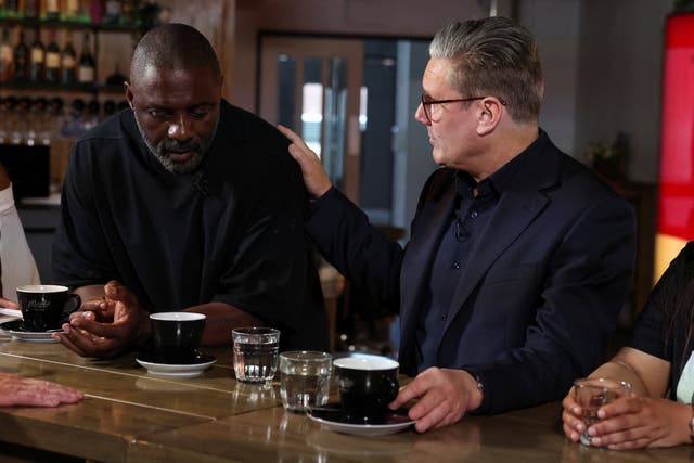 <p>Labour focused on crime during the 2024 election and held an event with actor and knife crime campaigner Idris Elba</p>