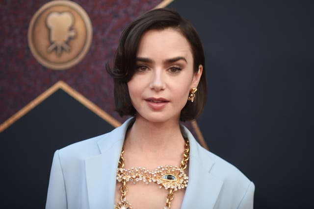 Lily Collins has debuted a chic new bob hairstyle (Richard Shotwell/AP)