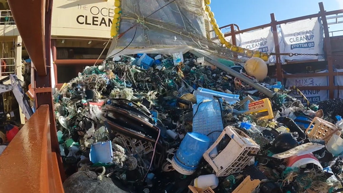 Mission to clean up world’s biggest rubbish dump - six times size of UK - floating in ocean