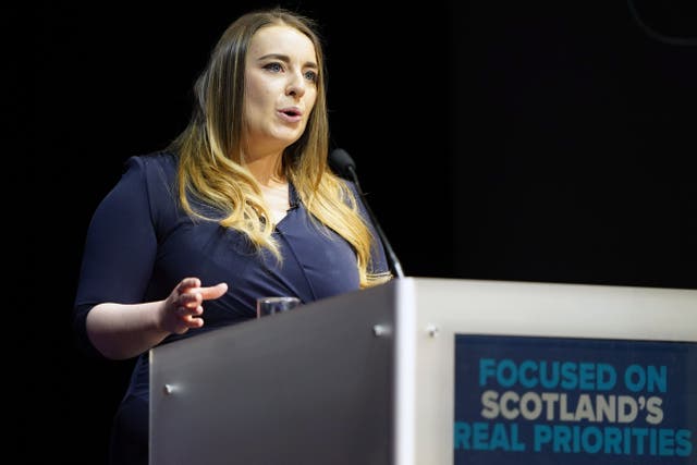 Scottish Conservative deputy leader Meghan Gallacher said her party wants to ‘revive’ the country’s college sector. (Andrew Milligan/PA)