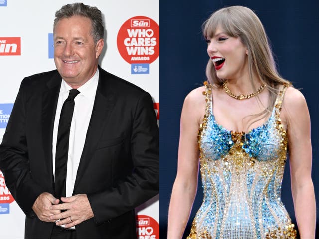 <p>Piers Morgan says ‘only dampener’ at Taylor Swift’s concert was receiving a bracelet with ‘Mean’ lyrics</p>