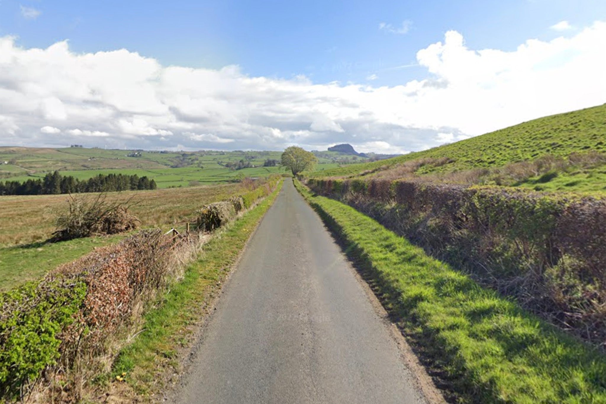 A road in Ayrshire between Priestland and Darvel