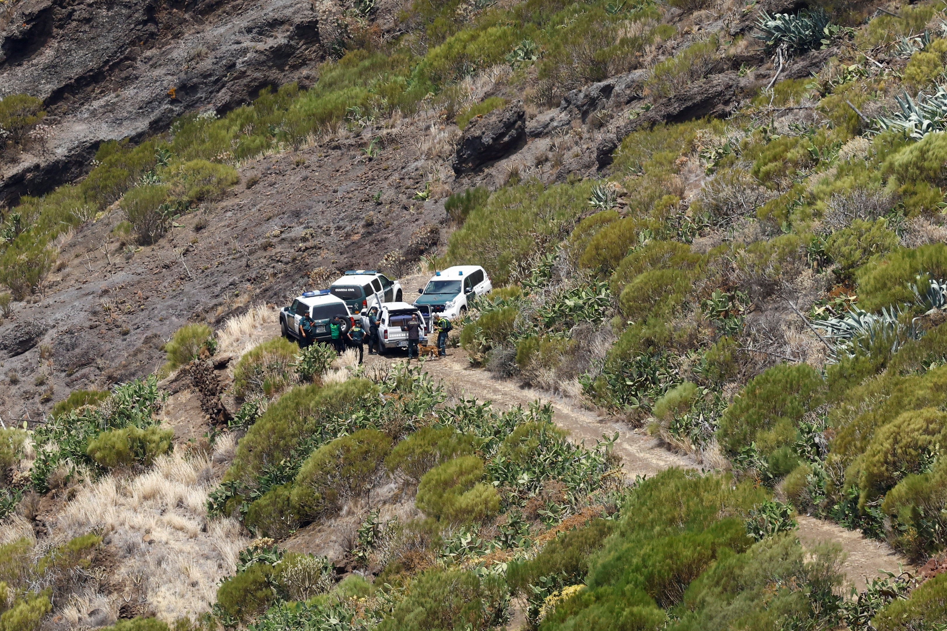 guardia civil, emergency workers, tenerife, missing person, on the ground with the desperate search for missing jay slater in tenerife
