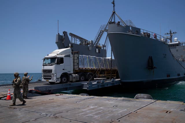 Israel Palestinians Gaza Pier