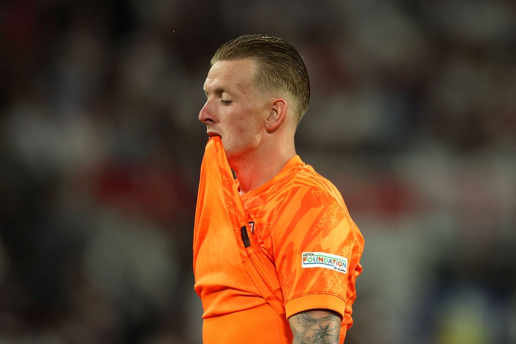 Pickford was visibly frustrated throughout the game