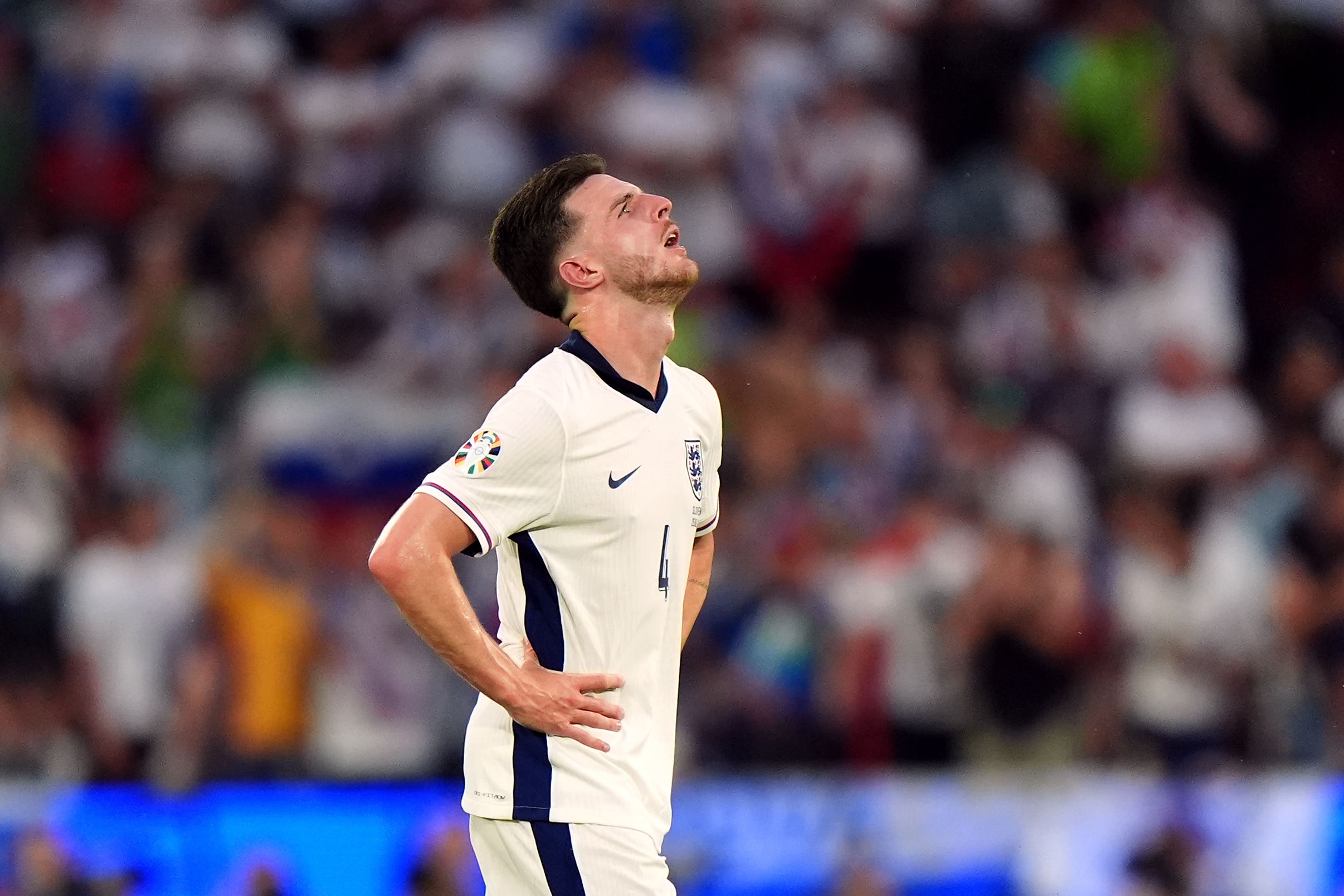 Declan Rice played 90 minutes against Slovenia (Bradley Collyer/PA)