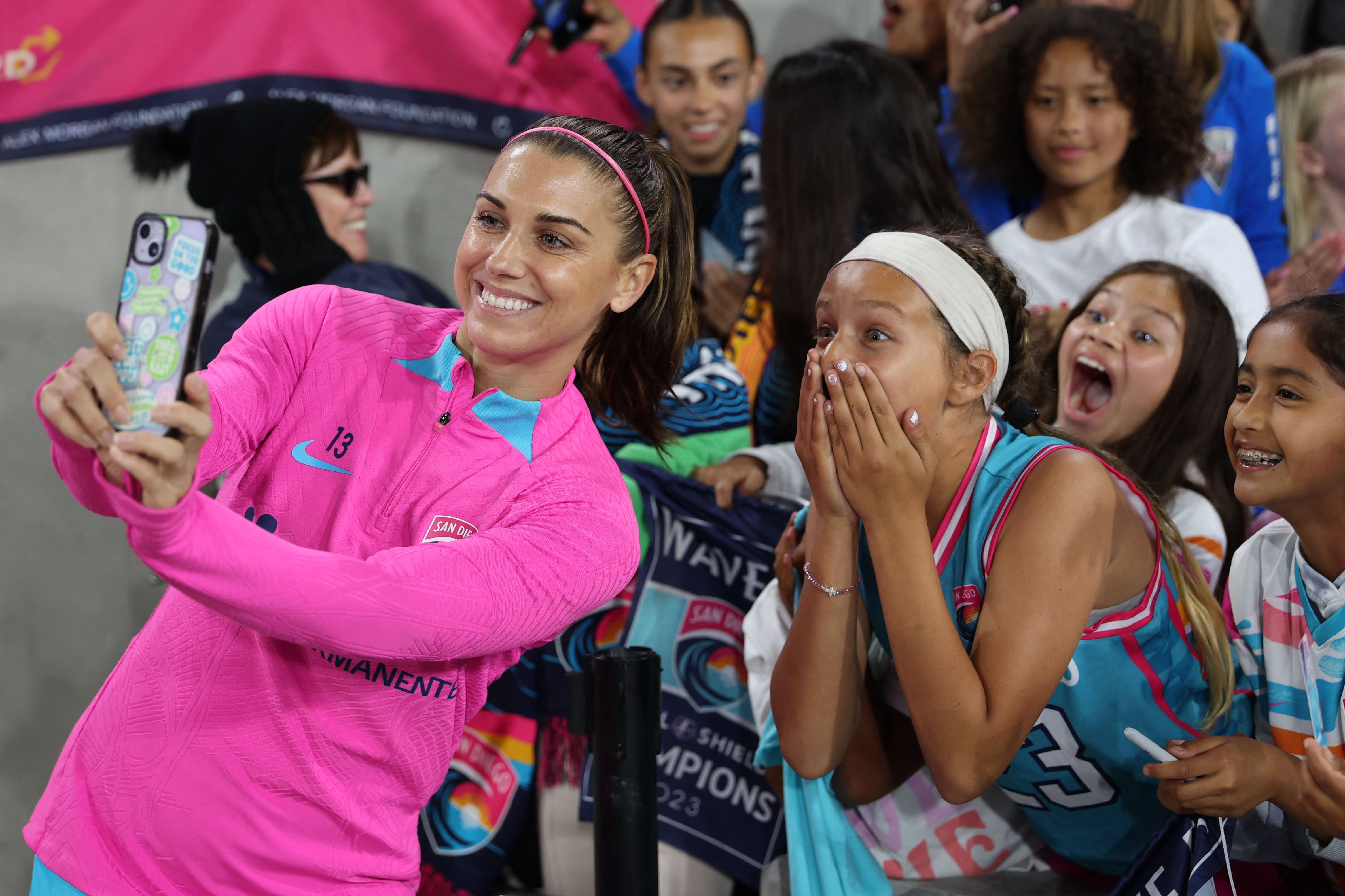 Alex Morgan in action for the San Diego Wave