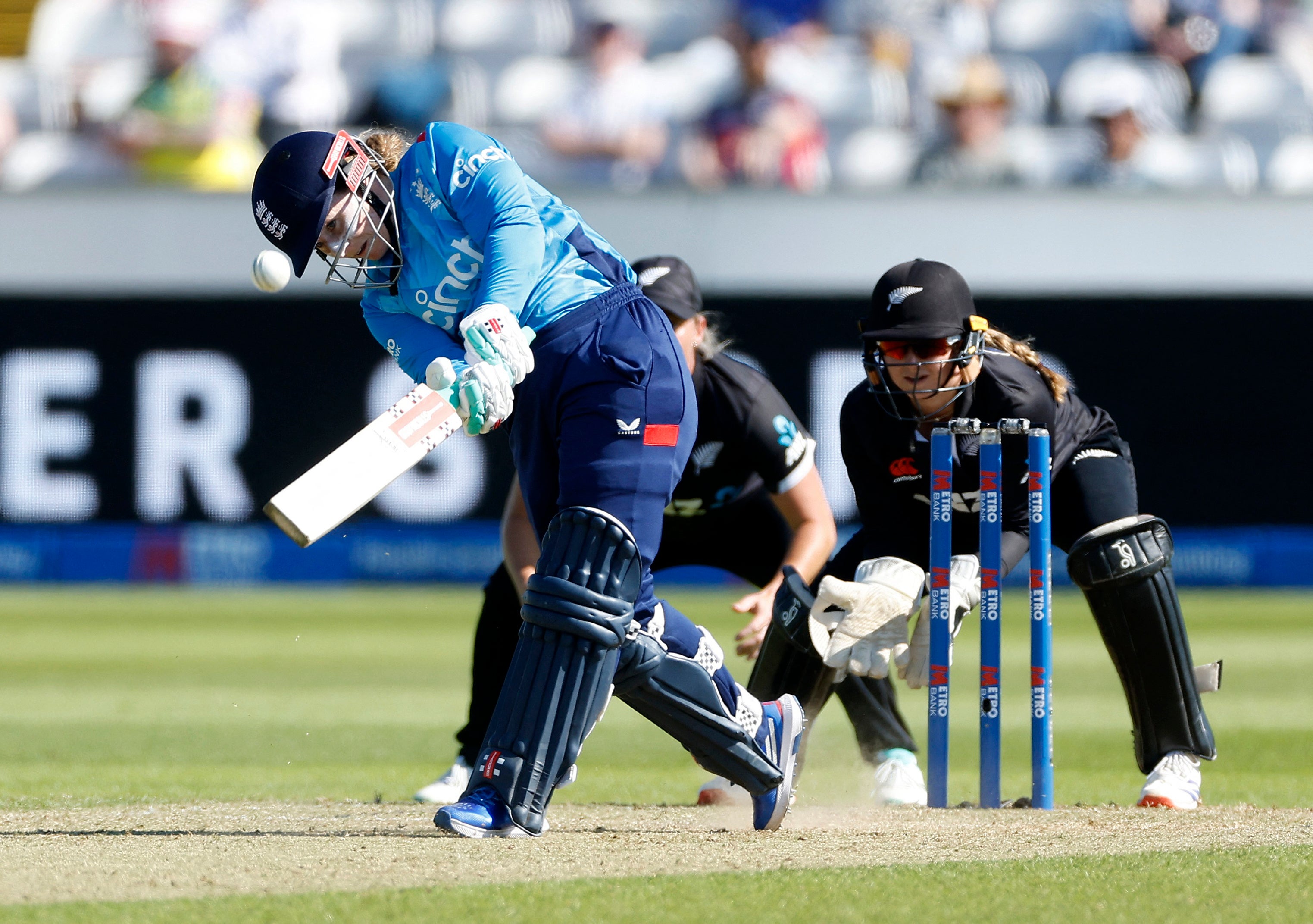 Tammy Beaumont and fellow opener Maia Bouchier both scored half centuries as England eased to victory.