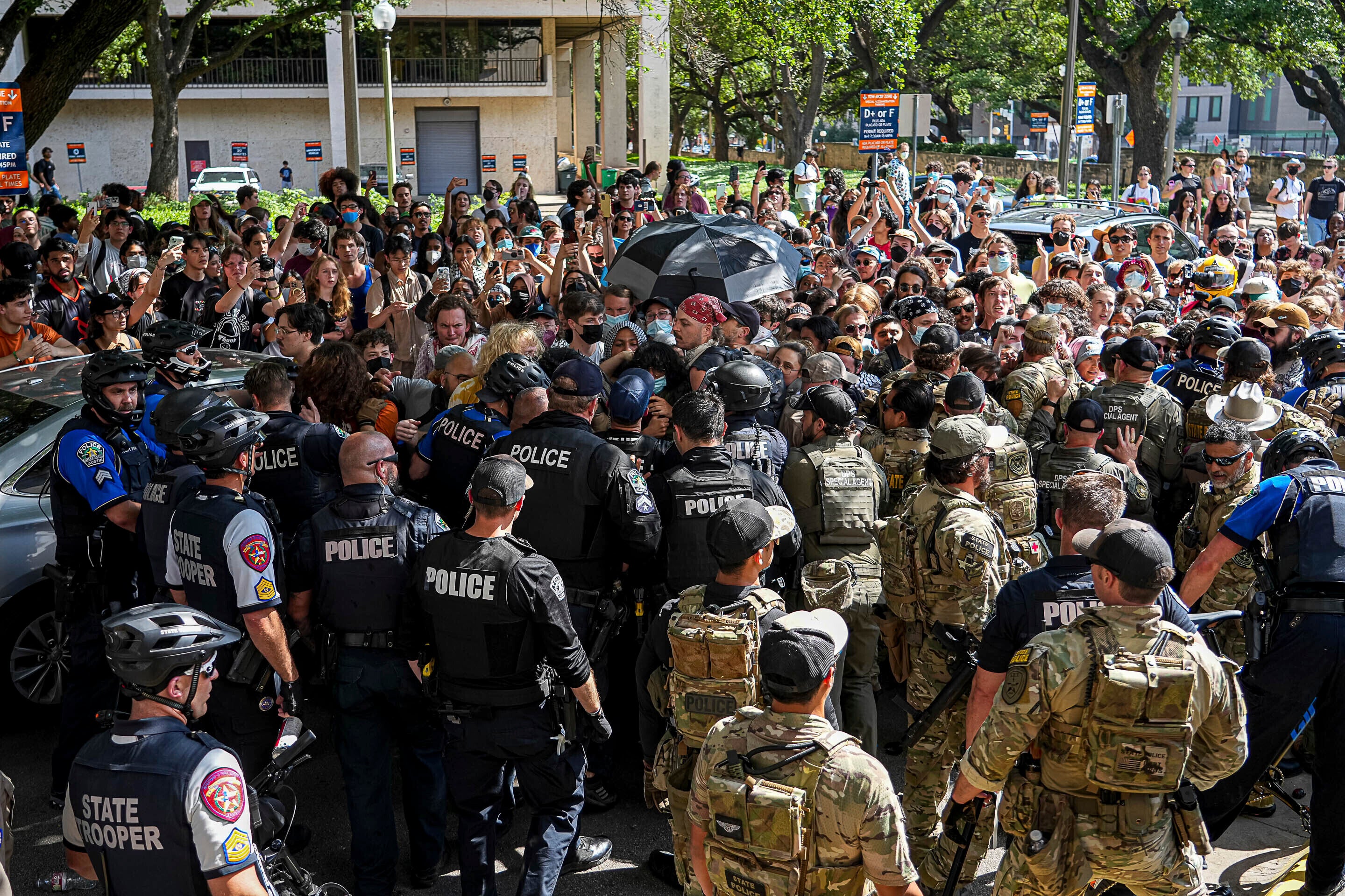 Israel-Palestinians-Campus Protest-Texas
