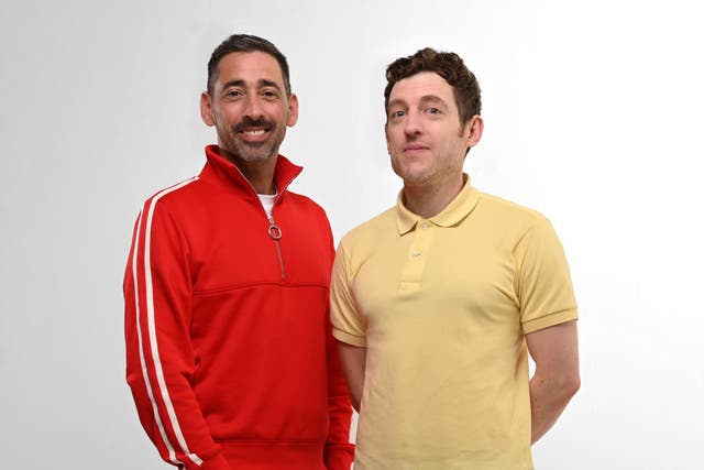 Everything To Play For hosts Colin Murray and Elis James talk about some of the greatest sports stories of all time. (Wondery/PA)