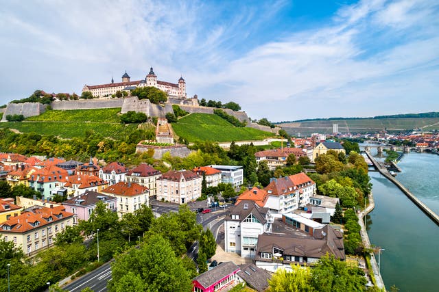 <p>The university town of Würzburg is known for its Franconian wines</p>