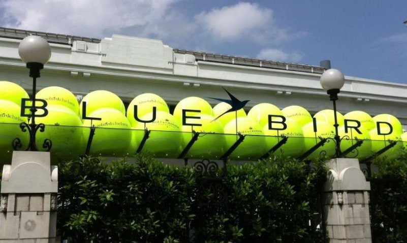 The Bluebird’s terrace is sure to get the Wimbledon ball rolling