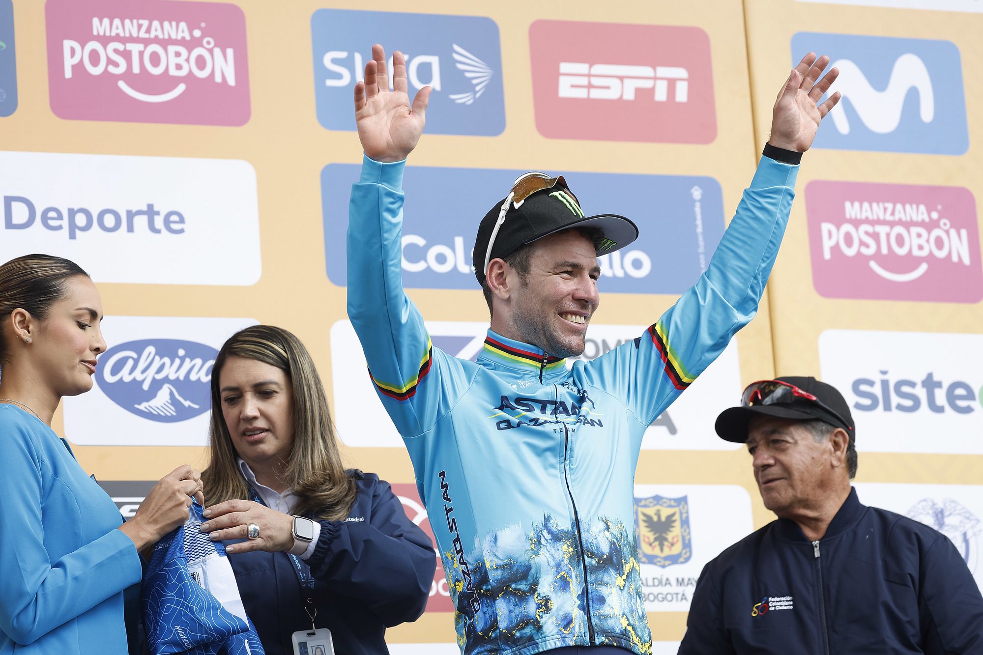 Mark Cavendish got his season off to a winning start in Colombia in February, but problems soon followed (Astana-Qazaqstan/Sprint Cycling)