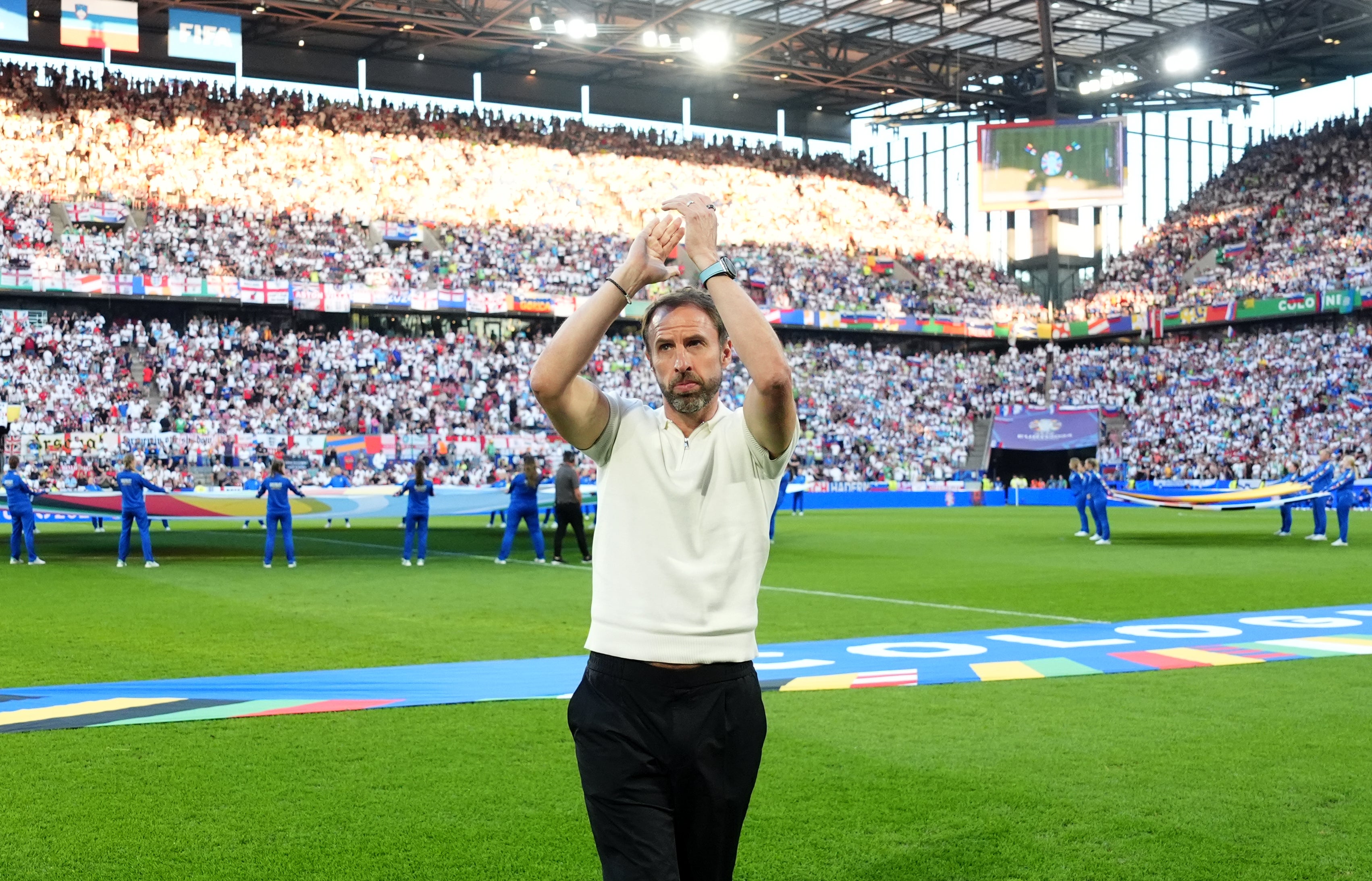 Gareth Southgate received some jeers from England fans (Adam Davy/PA)