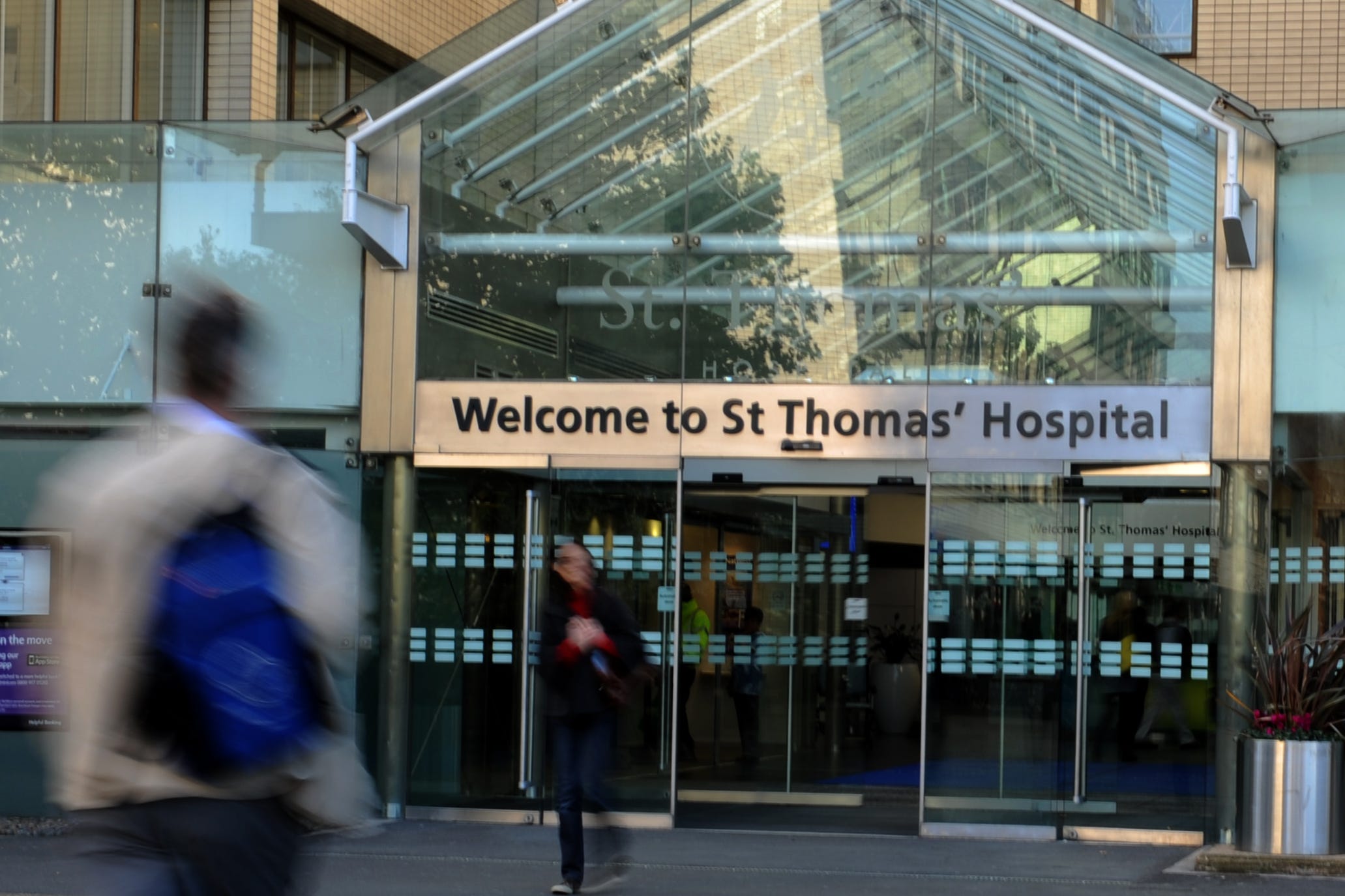 The front entrance of St Thomas’ Hospital (Georgie Gillard/PA)