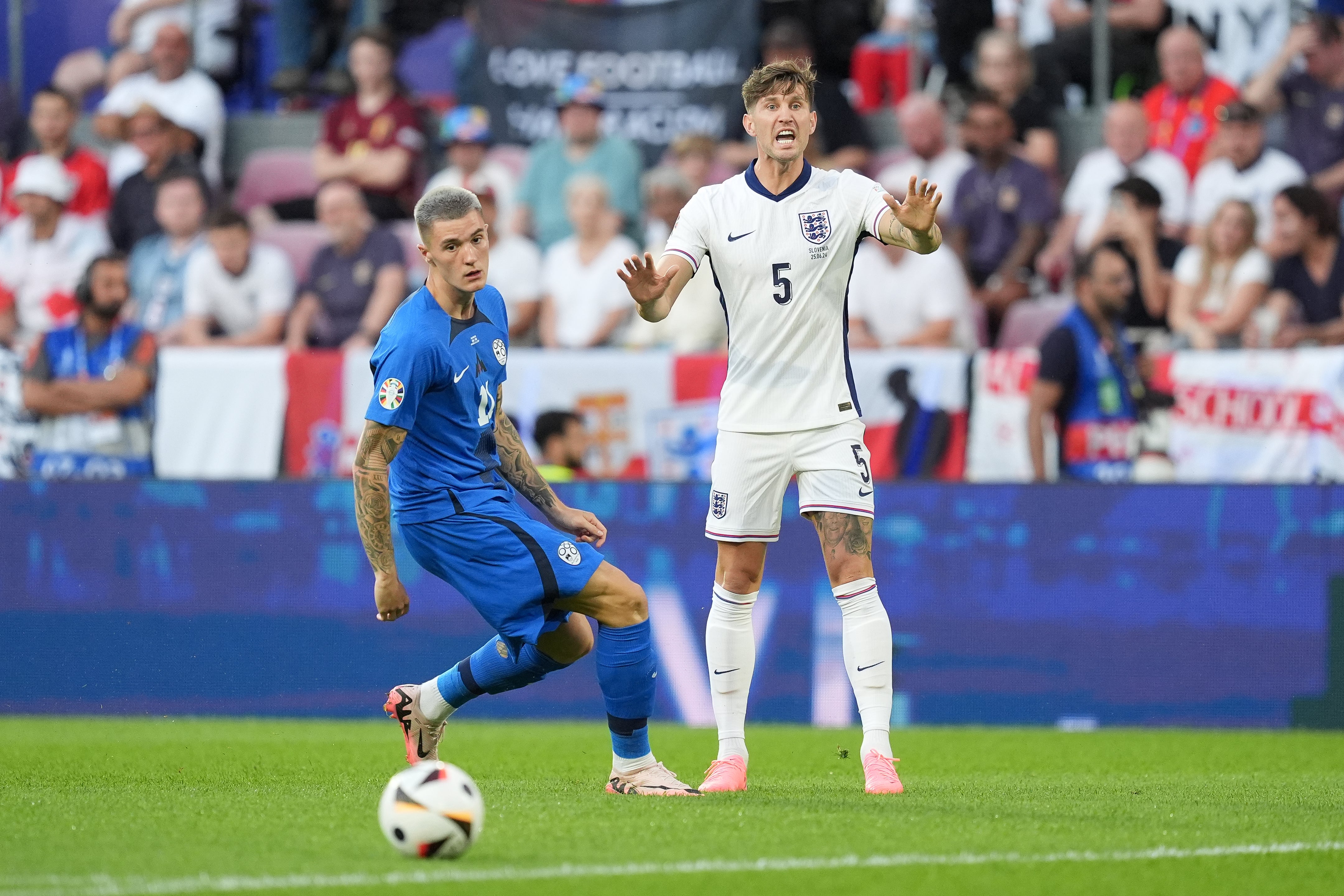 John Stones insisted England’s initial objective has been achieved (Martin Rickett/PA)