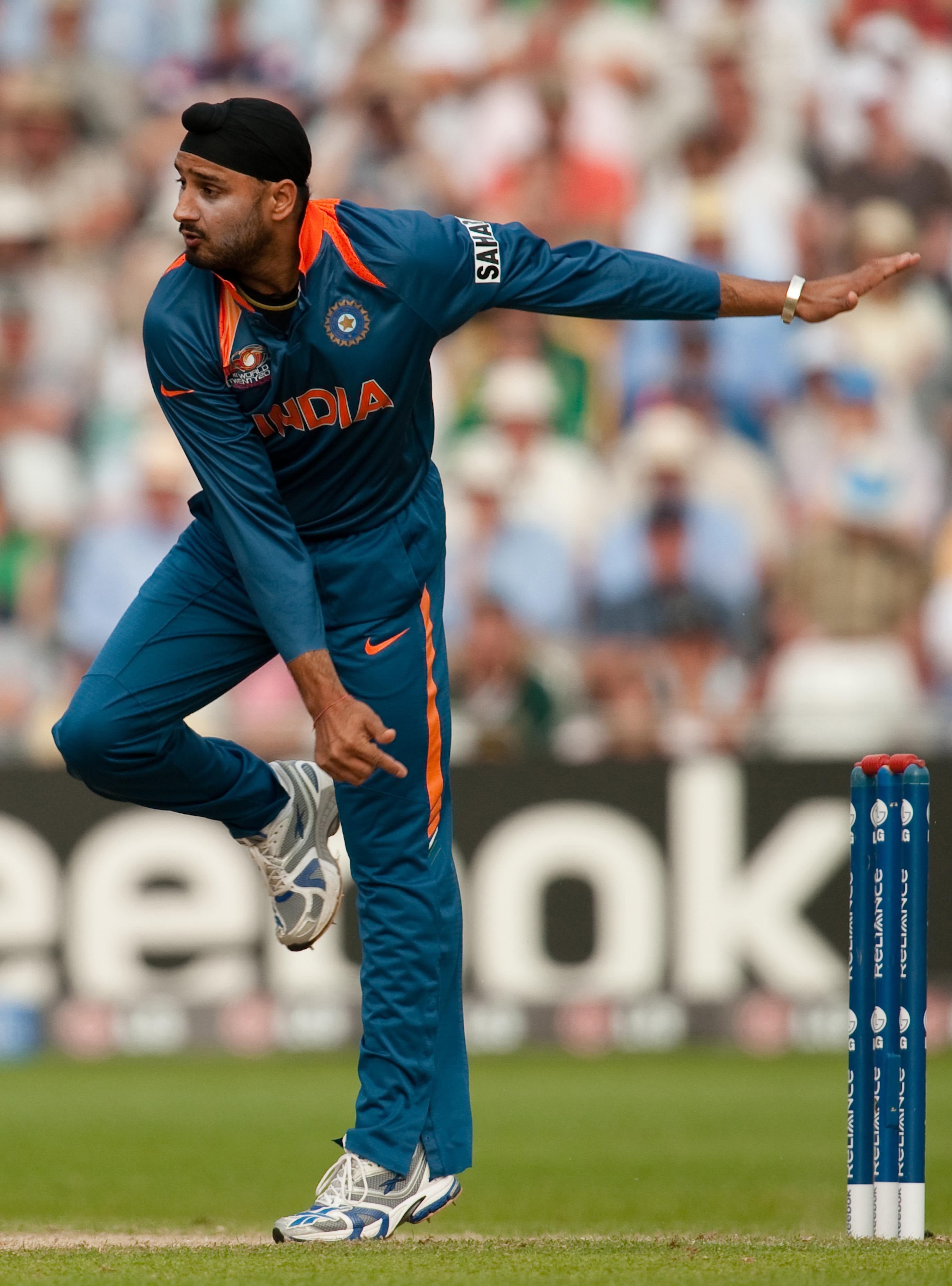 India off-spinner Harbhajan Singh ripped through England’s middle order (Gareth Copley/PA)