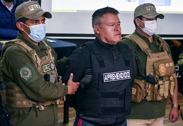 <p>Bolivian army chief General Juan Jose Zuniga is arrested, accused of leading an attempted coup by the military</p>