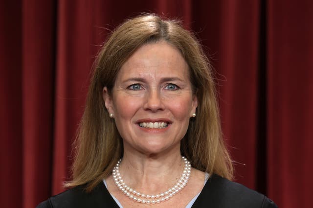 <p>Justice Amy Coney Barrett sided with her liberal colleagues in refuting the majority’s decision to block an EPA provision </p>