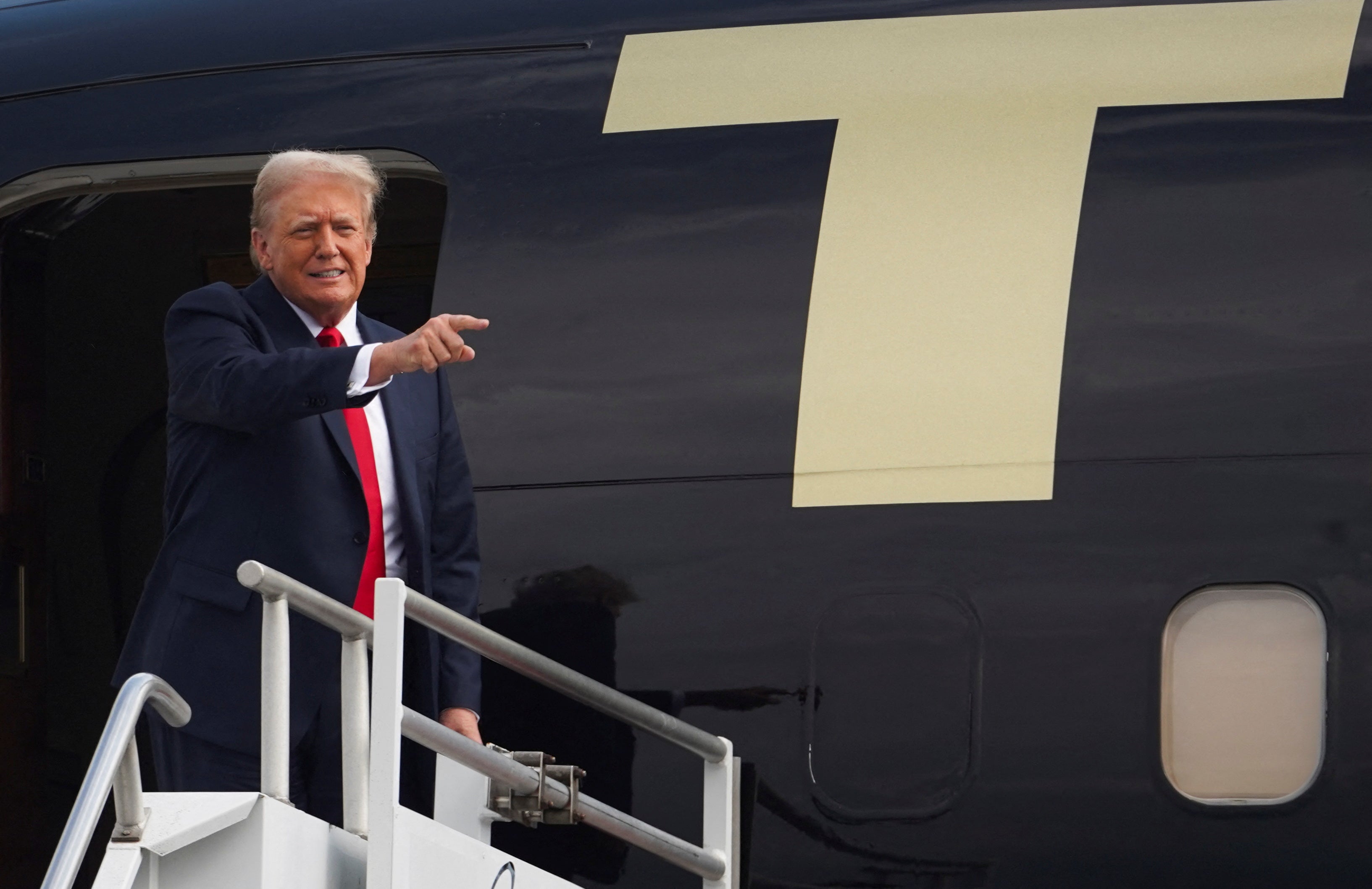 Donald Trump arrives in Atlanta for the first 2024 presidential debate with President Joe Biden on June 27