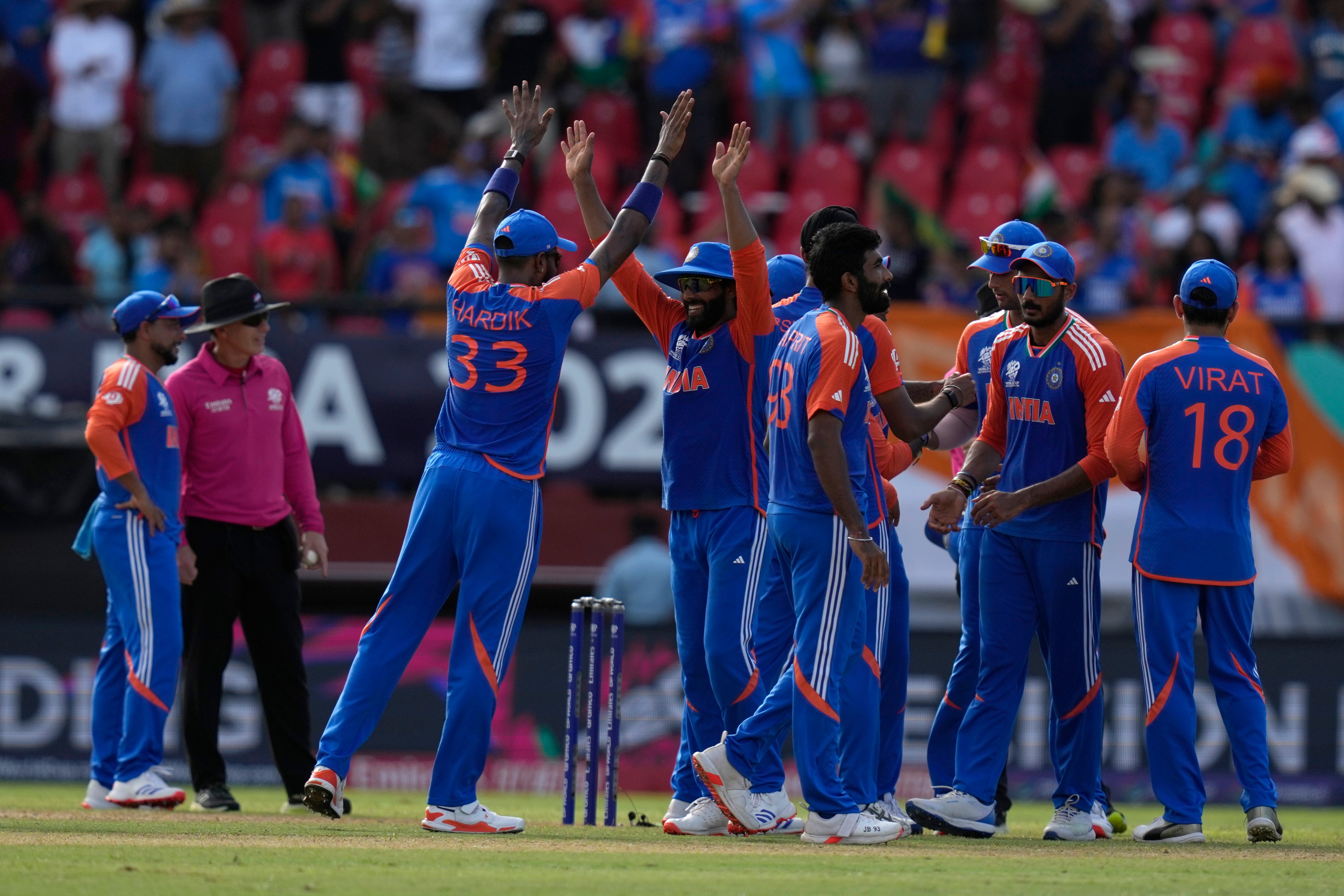 India are through to the final (Ramon Espinosa/AP)