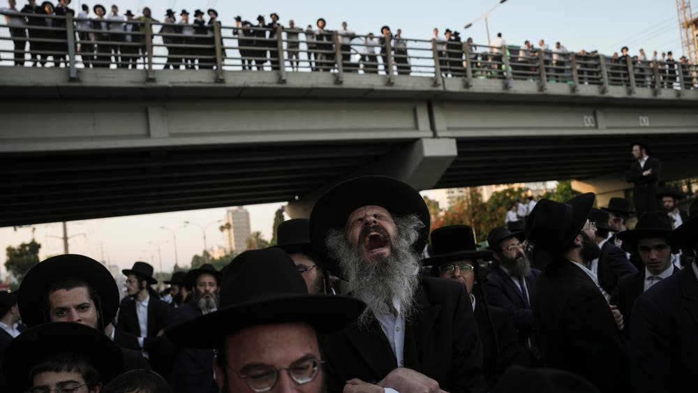 Jewish Block Ultra-Orthodox Jews block highway to protest Israel's new mandatory ...
