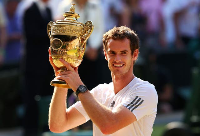 <p>Andy Murray won Wimbledon twice, in 2013 (pictured) and 2016</p>