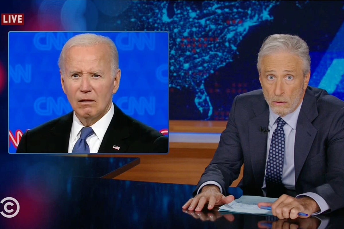 Jon Stewart unleashes withering takedown of Trump and Biden after car crash debate: ‘This cannot be real life’