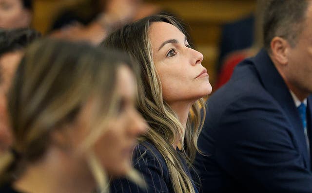 <p>Karen Read waits at the defense table as the jury decides her fate. A jury has said it can’t reach a verdict, before returning for more deliberations  </p>