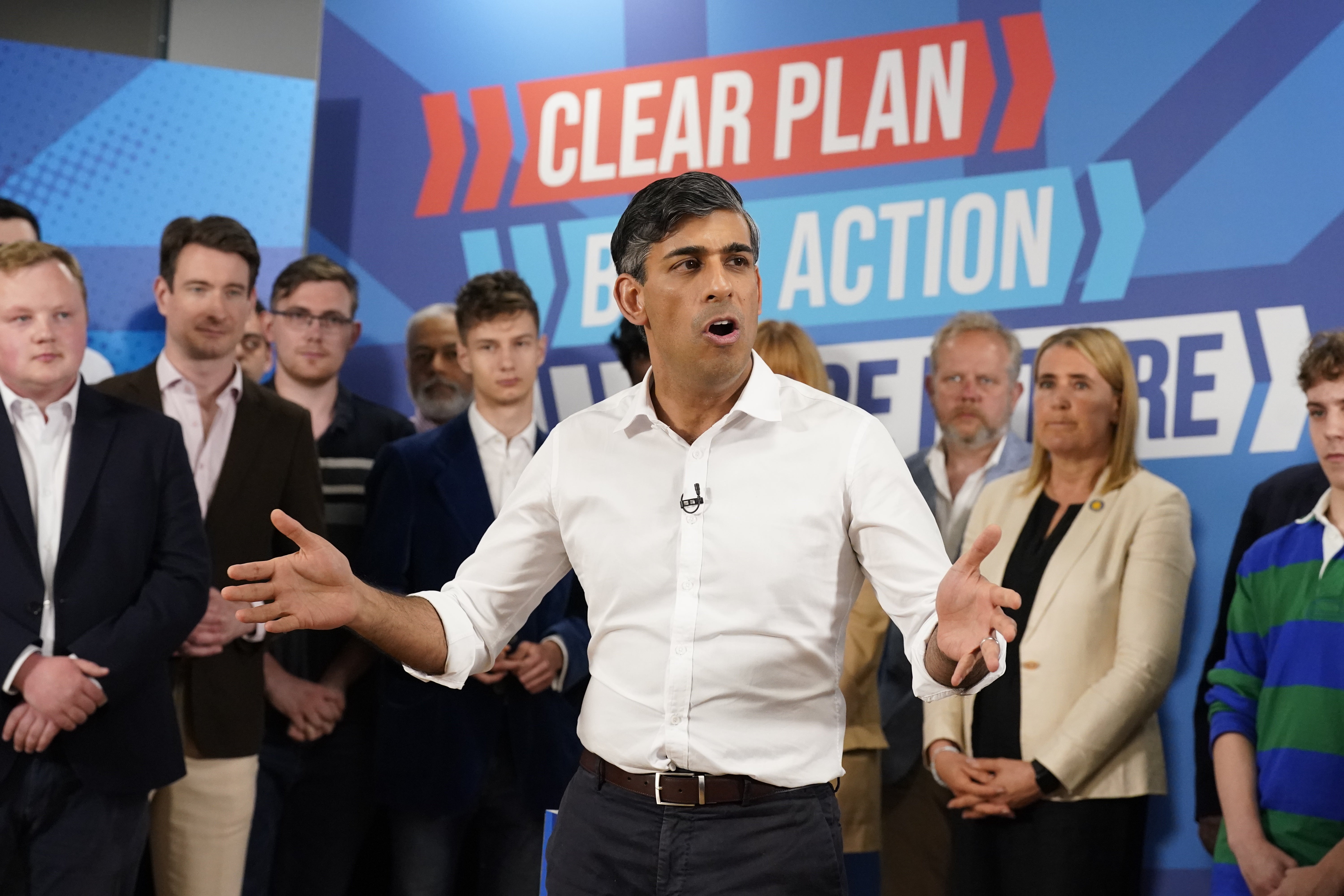 Prime Minister Rishi Sunak will turn his attention to education on Friday (Danny Lawson/PA)