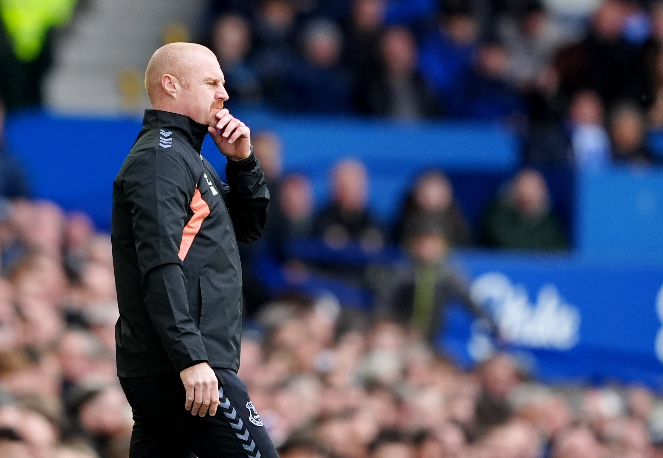 Phil Jagielka has praised the job done by Sean Dyche, pictured, in guiding Everton through troubled times (Peter Byrne/PA)