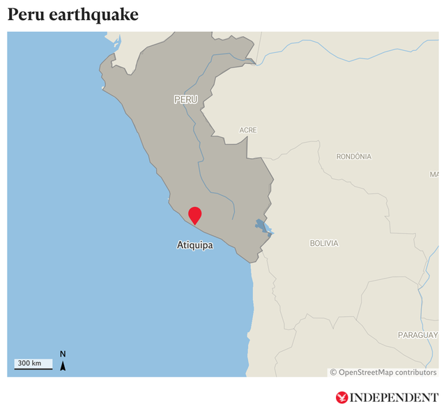 <p>A 7.2 magnitude earthquake struck Peru</p>