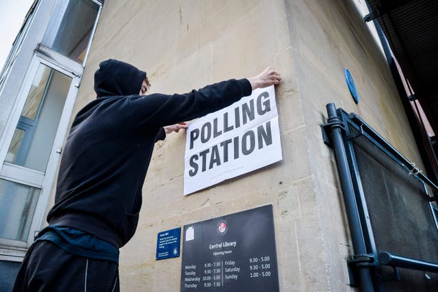 Labour is holding on to a large lead in the opinion polls with less than a week to go to the General Election (Ben Birchall/PA)