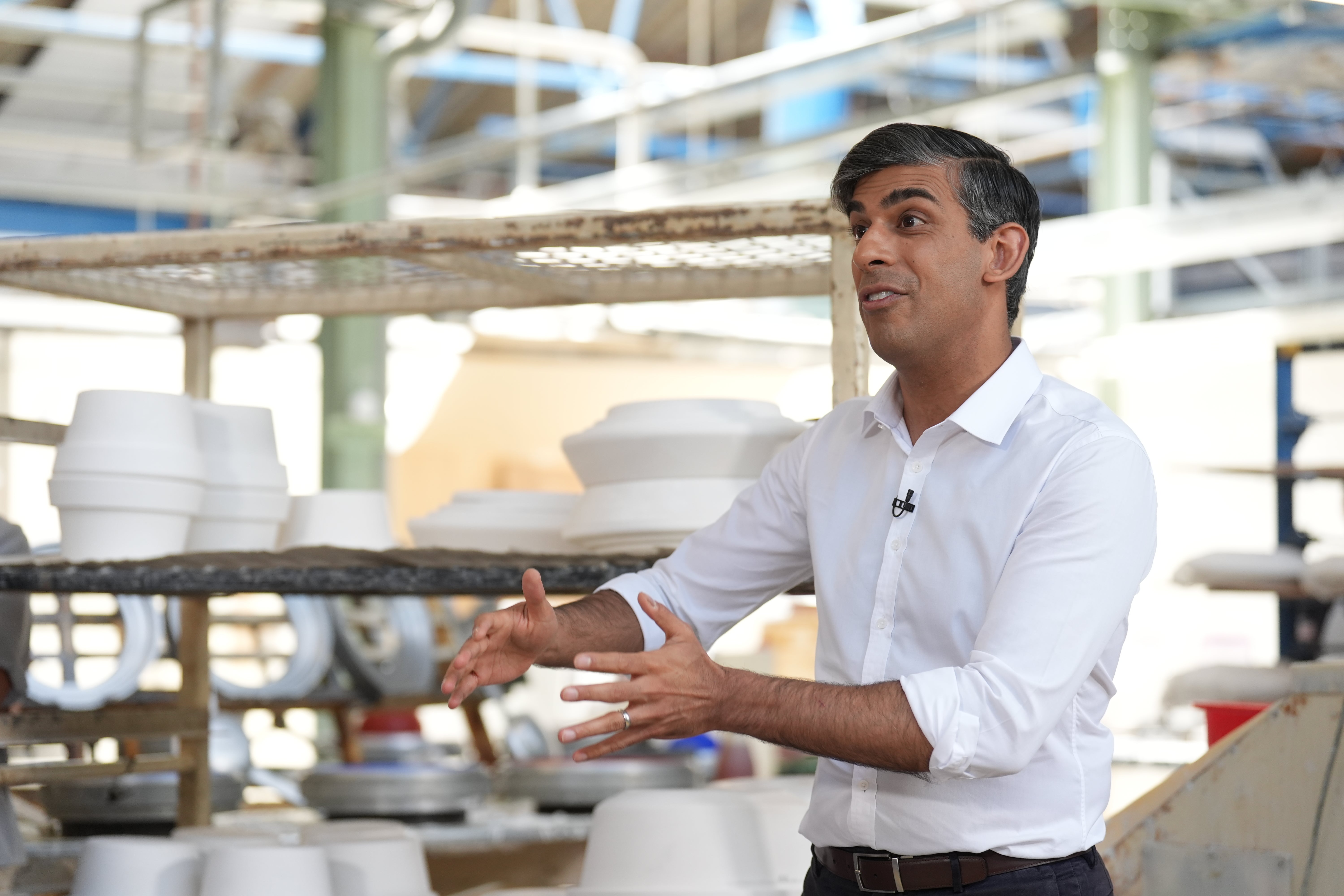 Prime Minister Rishi Sunak attended seven meetings with oil and gas organisations in 2023, including a meeting with Shell, North Sea Midstream Partners and Harbour Energy (Joe Giddens/PA)