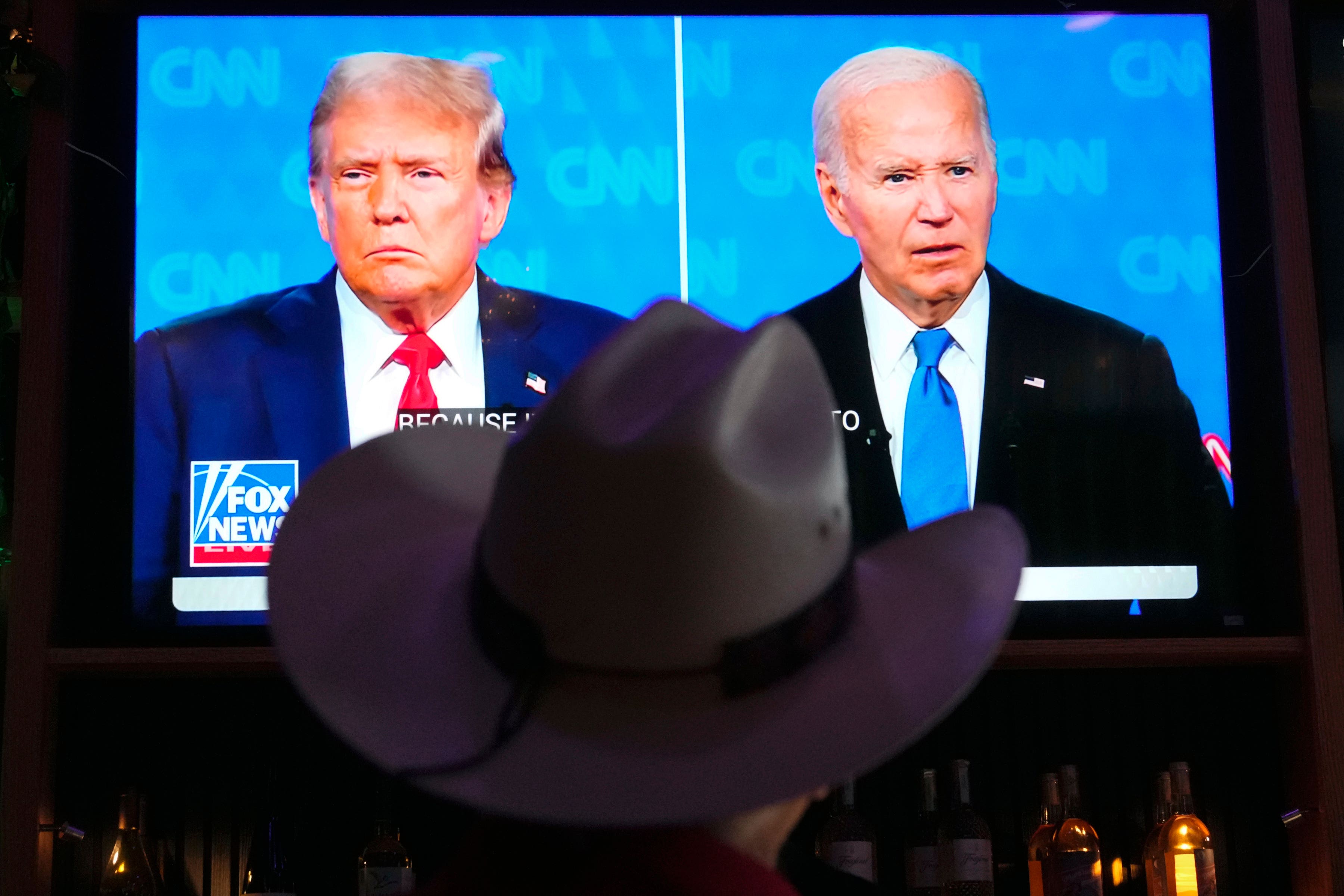 Joe Biden tried repeatedly to confront Donald Trump (Ross D. Franklin/AP)