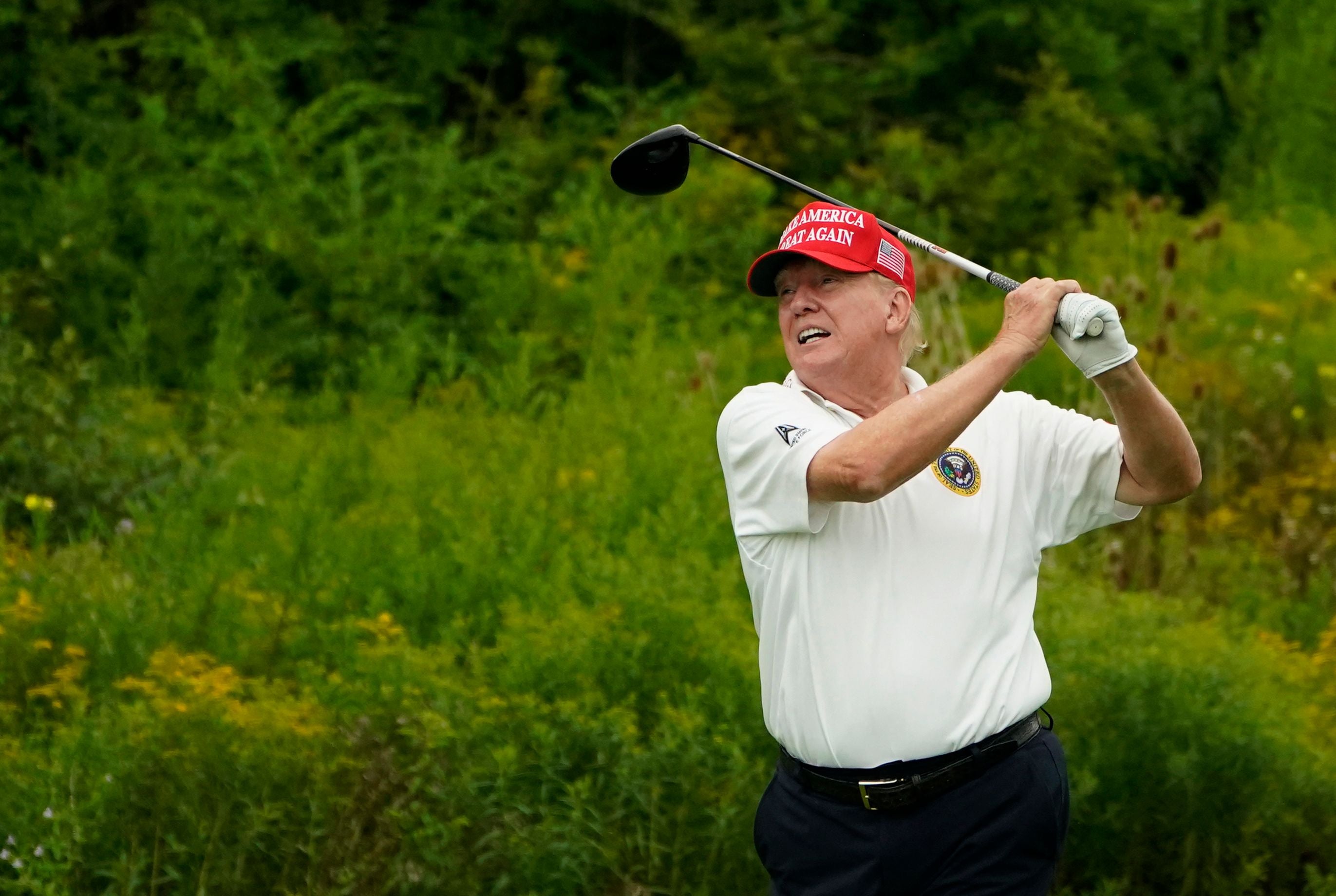 Trump previously challenged Joe Biden to an 18-hole golf match that he claimed would be ‘bigger than the Ryder Cup or even the Masters’