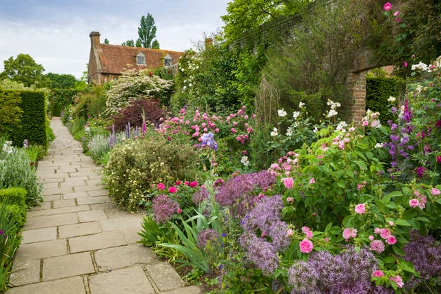 <p>The rose garden at Sissinghurst Castle in Kent</p>