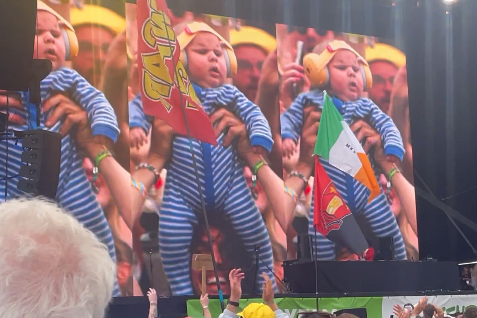 Finlay was met with rapturous cheers as he appeared several times during Annie Mac’s set (Edd Dracott/PA)