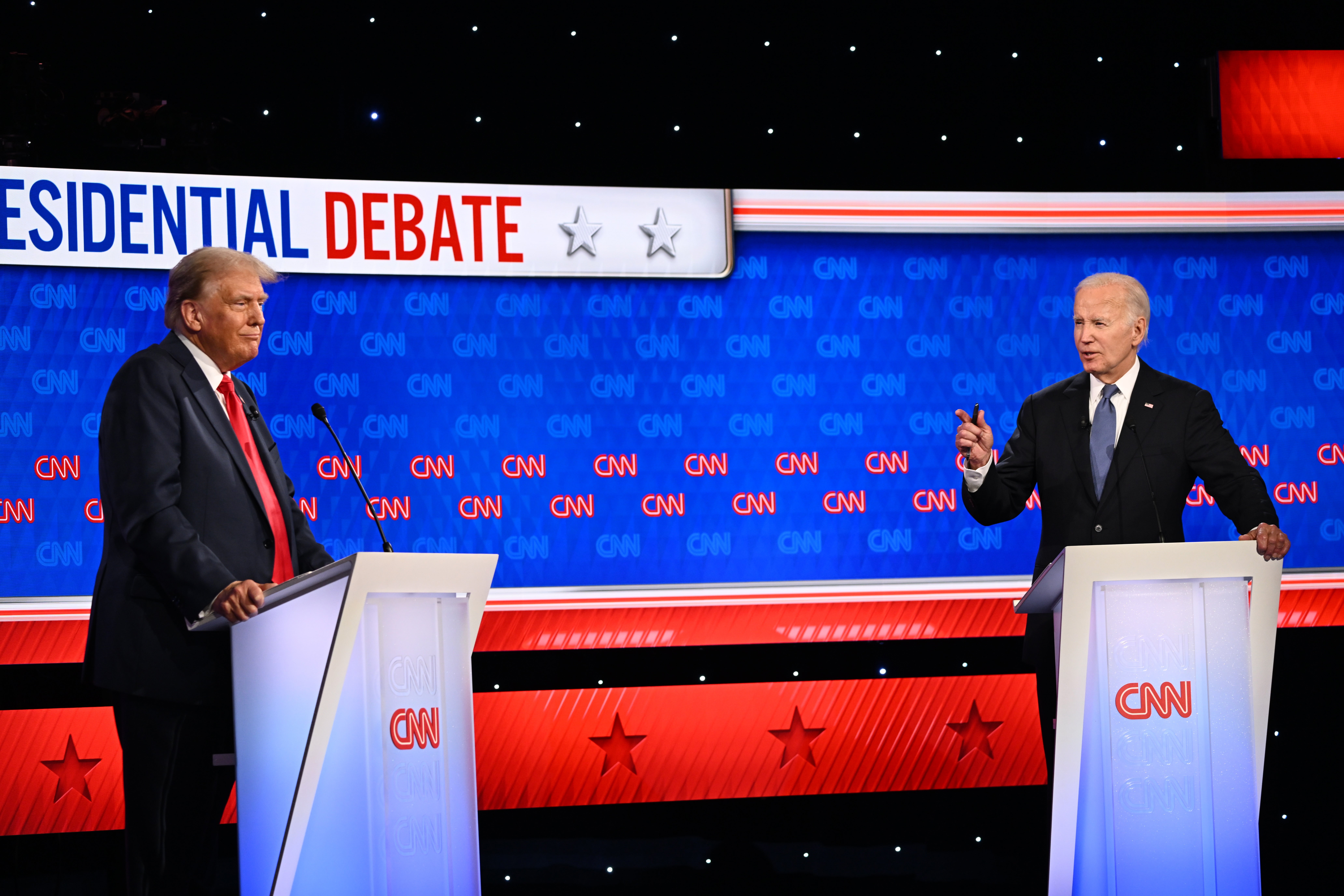 Joe Biden and Donald Trump took to stage for the first debate of the 2024 election on Thursday