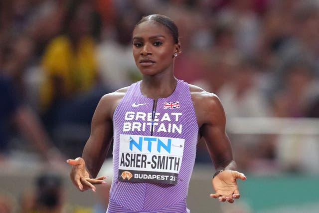 Dina Asher-Smith is among the high-profile names competing in Manchester this weekend (Martin Rickett/PA)