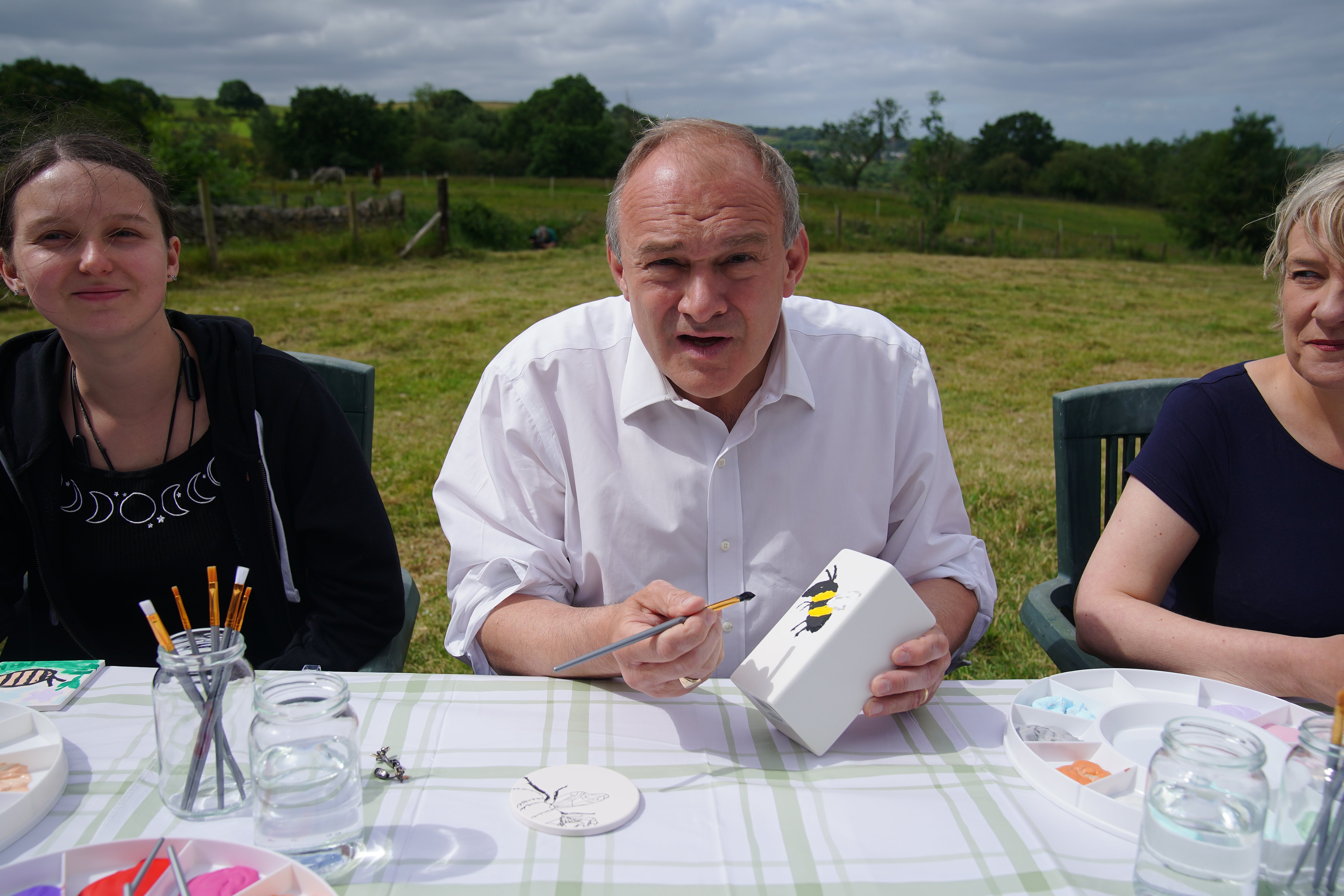 Lib Dem leader Sir Ed Davey has admitted to having ‘the odd flutter’ on politics (Peter Byrne/PA)