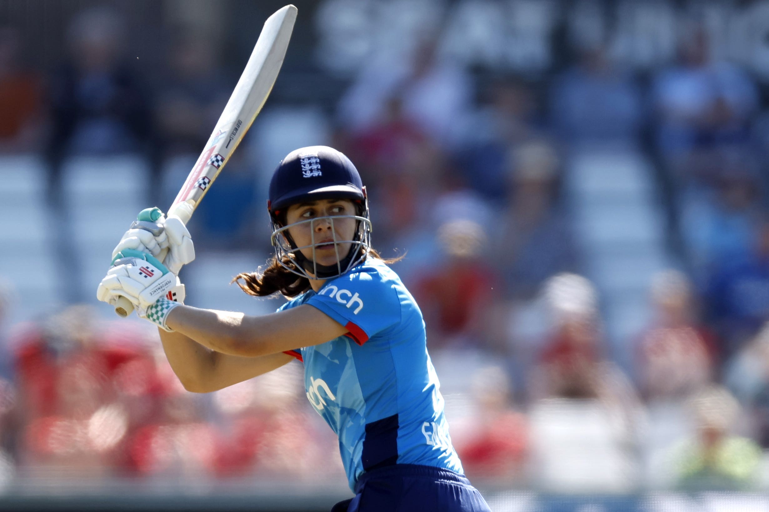 Maia Bouchier struck 67 in England’s nine-wicket win against New Zealand on Wednesday (Nigel French/PA)
