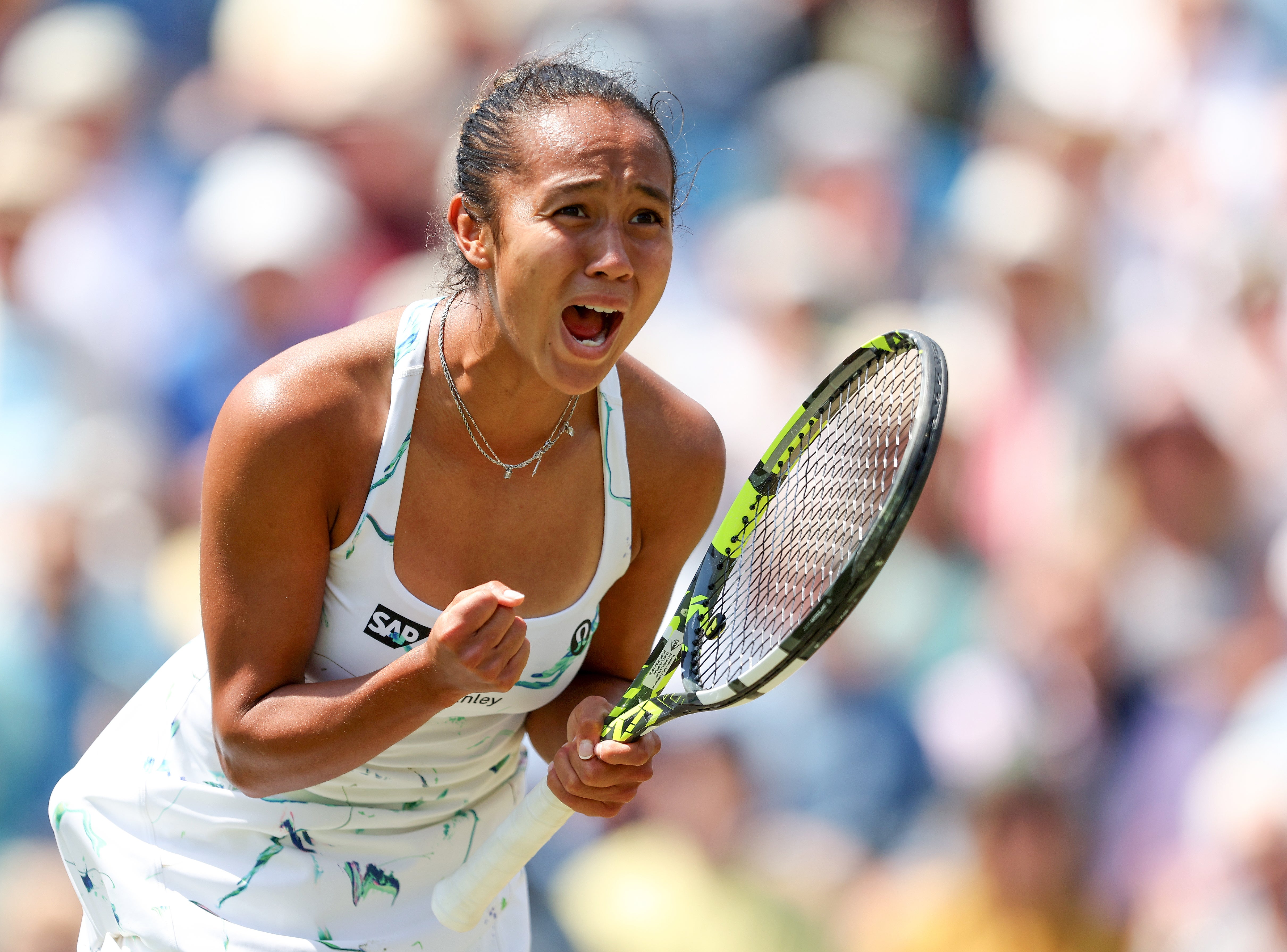 Leylah Fernandez battled through to the final of the WTA Tour event at Devonshire Park, (George Tewkesbury/PA)