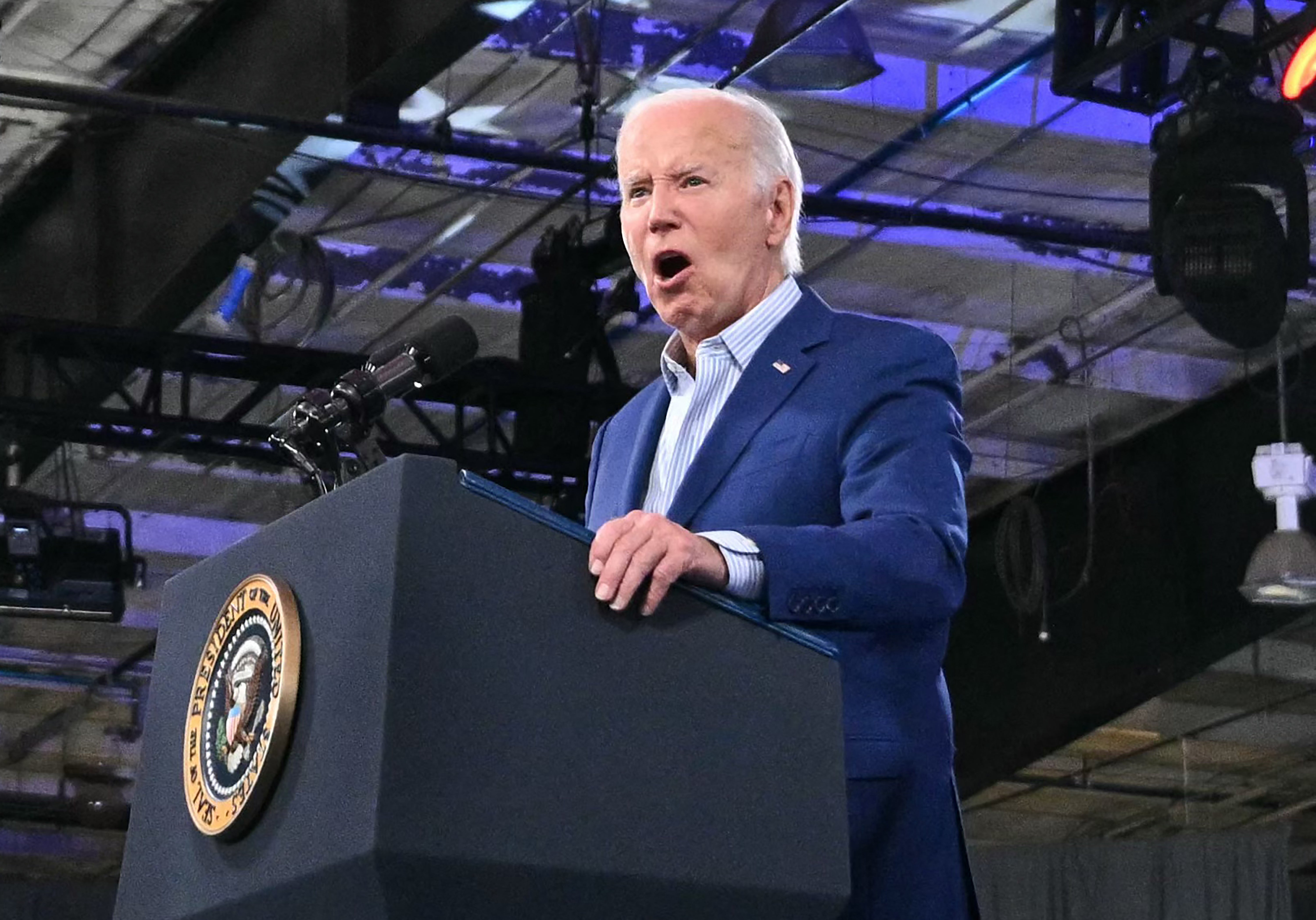 President Joe Biden speaks at a campaign event in Raleigh, North Carolina on June 28, 2024