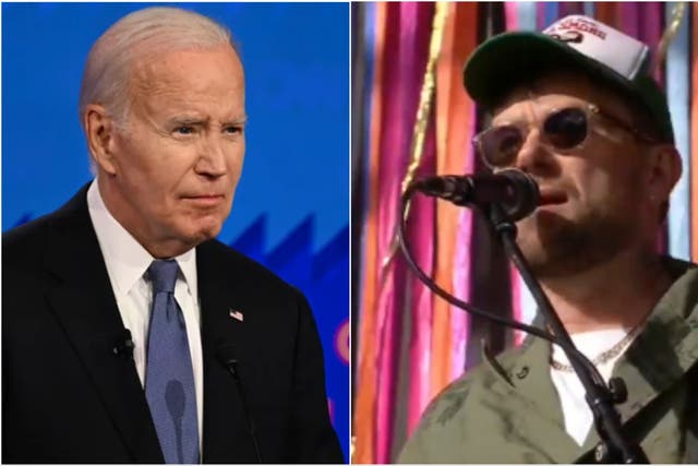 <p>Damon Albarn appeared to call out Biden and Trump after their disastrous CNN debate</p>