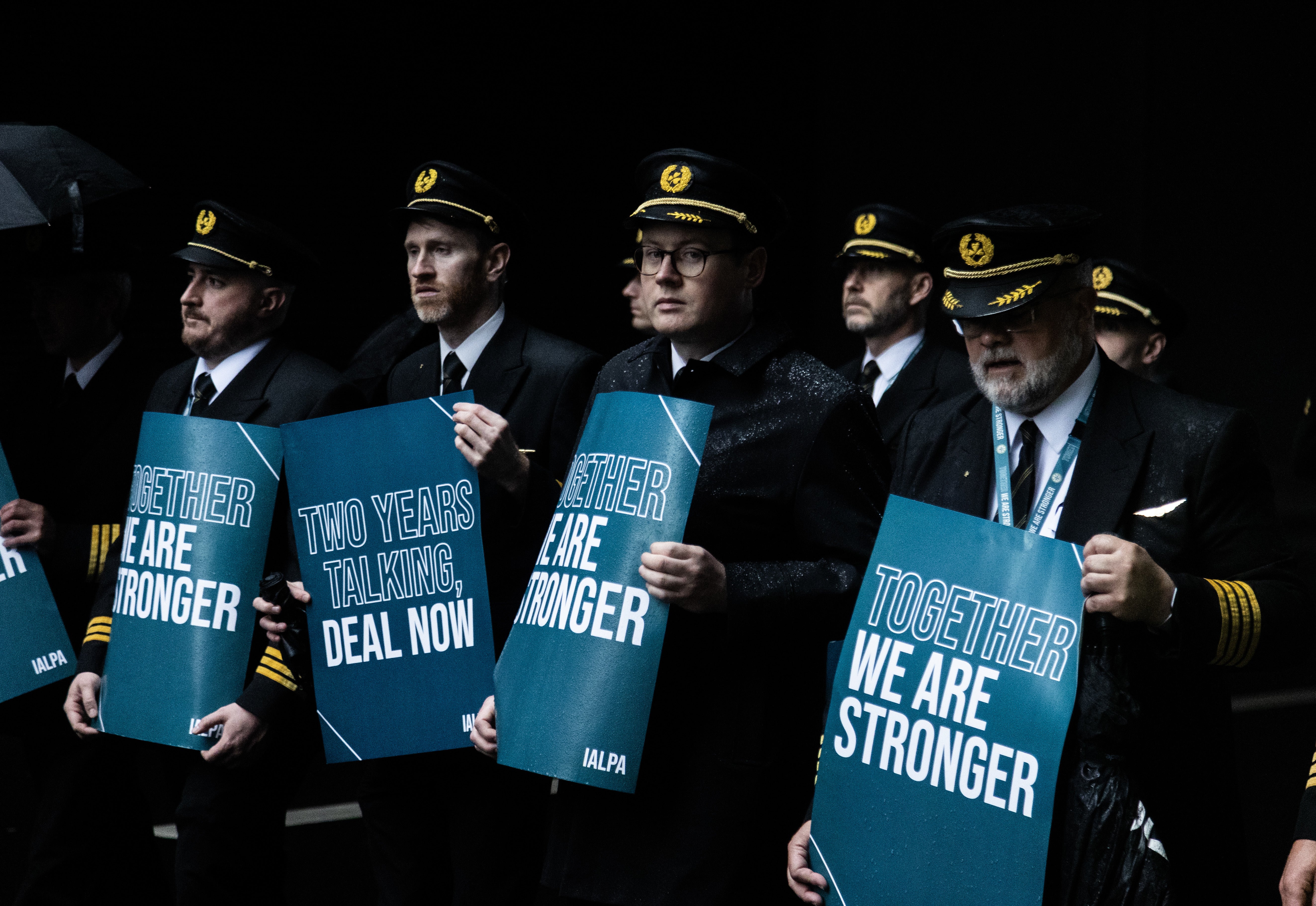 Work to rule: pilots from Ireland’s national airline go on strike in Dublin