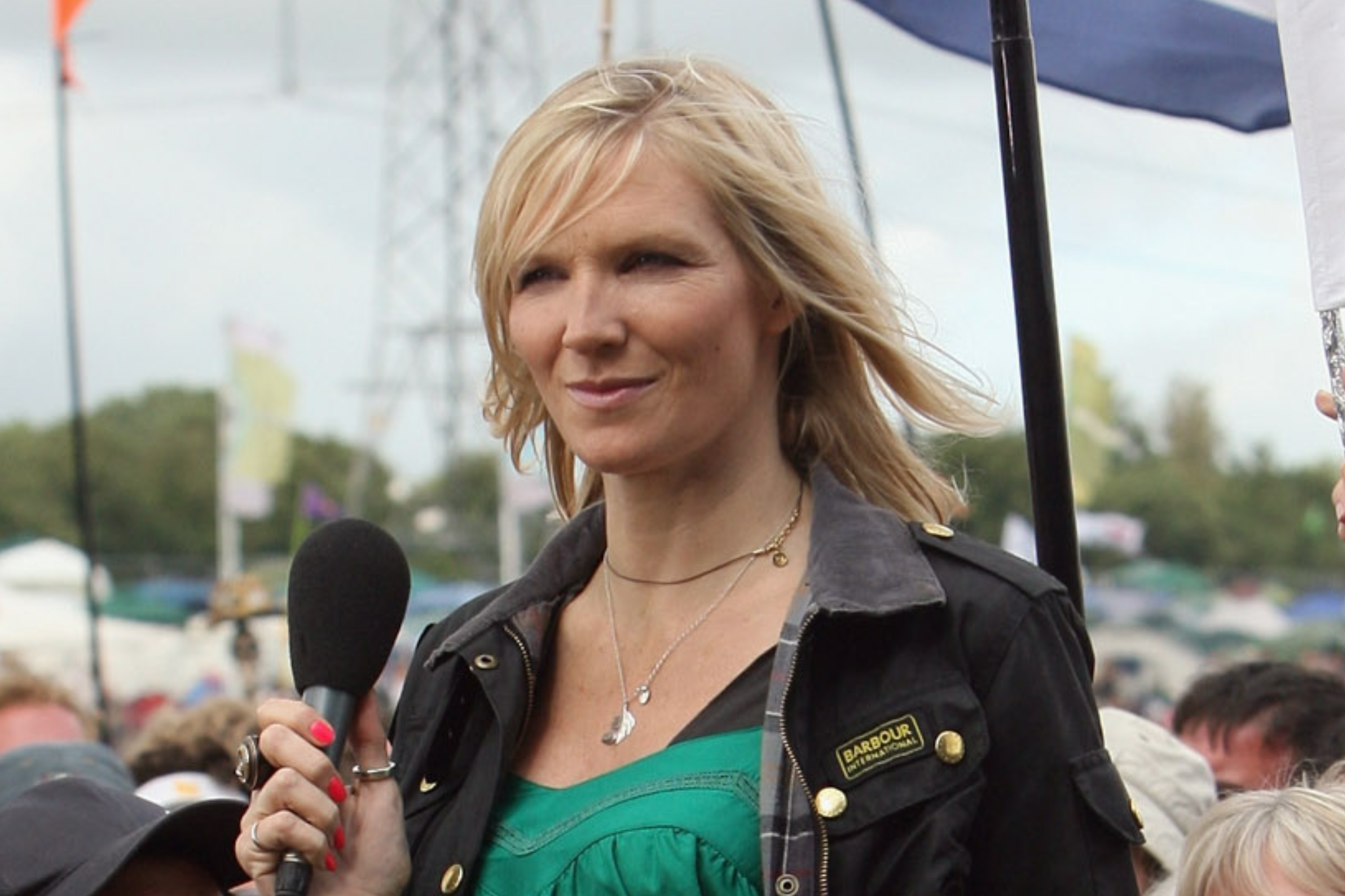 Jo Whiley at Glastonbury Festival