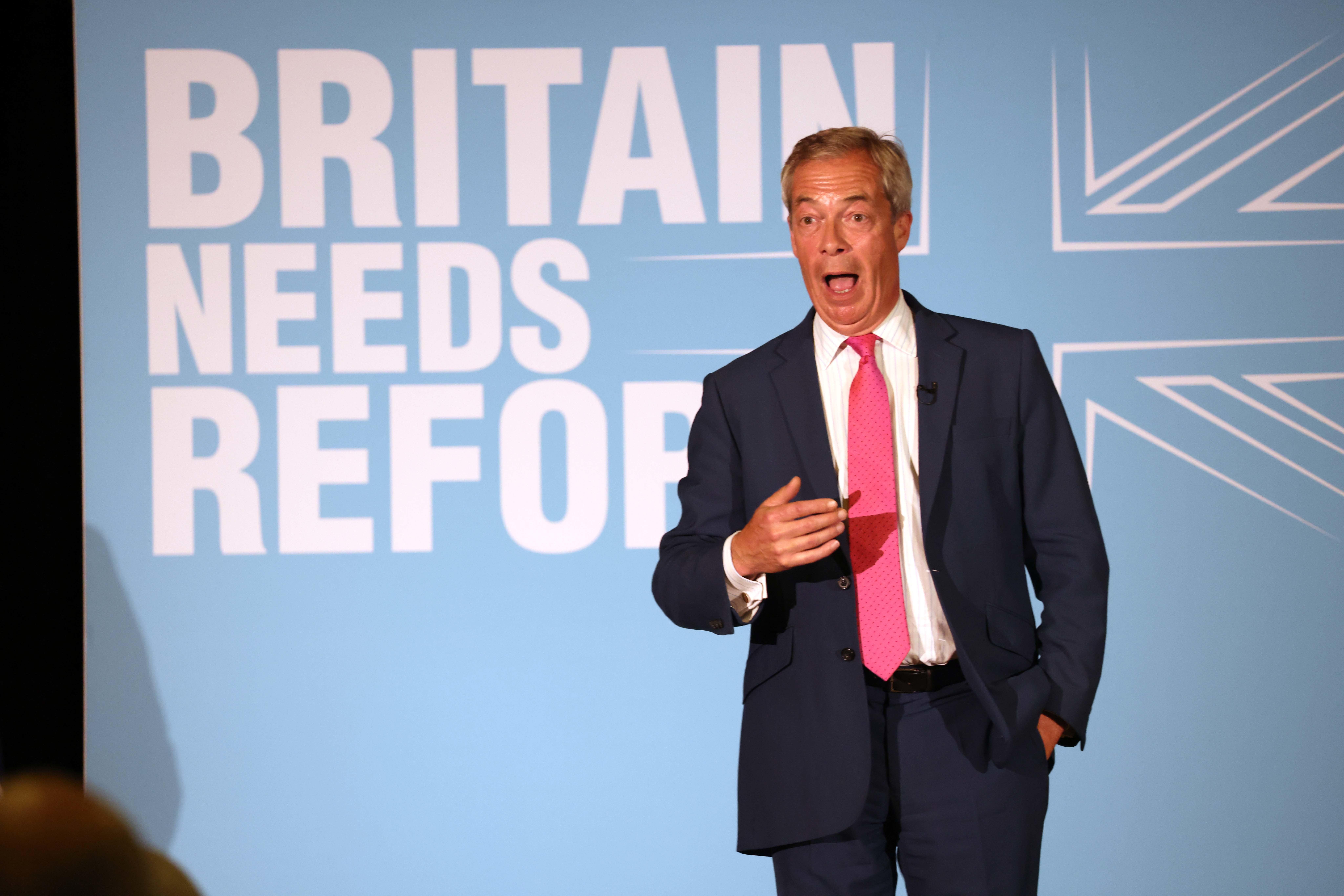 Reform UK leader Nigel Farage is also embroiled in a dispute with the BBC (Paul Marriott/PA)
