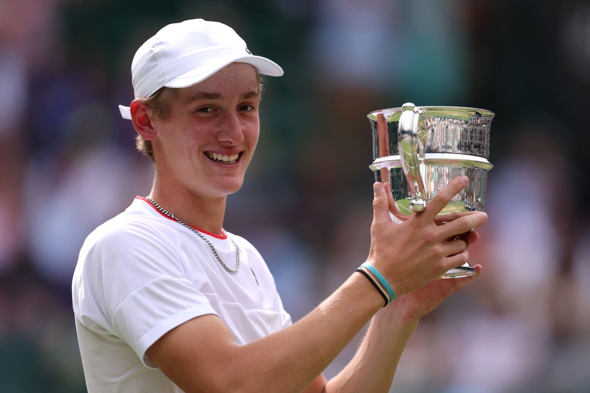 Henry Searle says ‘great to be back’ at Wimbledon after boys’ title win in 2023