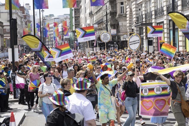 <p>The event culminated in a mass gathering at Trafalgar Square</p>